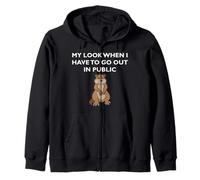 Marmotta Triste Quando Devo Uscire in pubblico introverso Felpa con Cappuccio