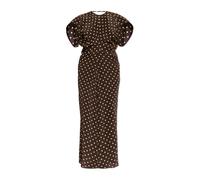 Marni - Abito in crêpe de chine con stampa Polka Rhythm - - Dresses - Donna - Marrone - S