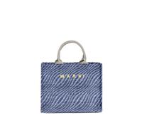 Marni Blue Fabric Shoulder Bag