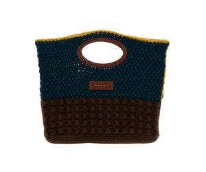 Marni - Borsa a mano all'uncinetto Knotty - - Bags - Donna - Verde - ONE SIZE