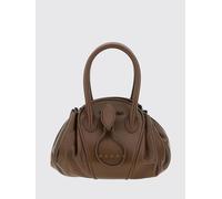 MARNI Borsa a mano piccola in pelle di bufalo con doppio manico e coulisse OS Marrone