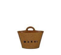 Marni - Borsa a Secchiello Tropicalia con Profili in Pelle - - Bags - Donna - Marrone - ONE SIZE