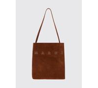 MARNI Borsa tote Museo in pelle di vitello e camoscio con manico superiore OS Oliva