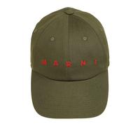 Marni - Cappellino da Baseball in Cotone con Logo Rosso - - Accessories - Uomo - Verde - M