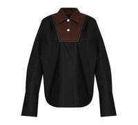 Marni - Cotton Shirt - - Blouses & Shirts - Donna - Nero - XS