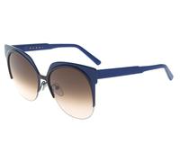 Marni CURVE ME101S 421 Women's Cat-Eye Sunglasses - Blue Frame, Light Brown Shaded Lenses