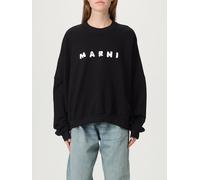 MARNI Felpa basic in cotone con logo 38 Nero