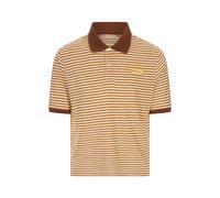 Marni - Polo a Righe in Misto Lino - - Tops - Uomo - Arancione - L