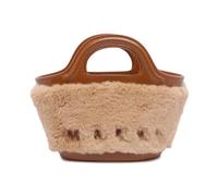 Marni - Shearling Tote Bag - - Bags - Donna - Marrone - ONE SIZE