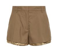 Marni - Shorts in Lana con Fodera a Vista - - Shorts - Donna - Marrone - S