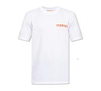 Marni - T-shirt con logo - - Tops - Uomo - Bianco - L