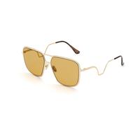 Marni Unisex Ha Long Bay Yellow HZ2 Occhiali da sole Metallo Oro Giallo Squadrata Normale