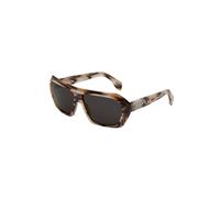 Marni Unisex Marni 9UH Dhazut Shell Occhiali da sole Acetato Marrone Grigio Squadrata Normale