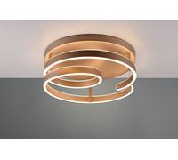 MARNIE PLAFONIERA LED 58W 6800lm, 3000K METALLO CAFFE' A SPIRALEDIMMERABILE CON INTERRUTTORE D. 55CM