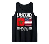 Marocco America Amicizia Unita dalla Storia dal 1777 Canotta