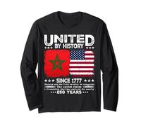 Marocco America Amicizia Unita dalla Storia dal 1777 Maglia a Manica