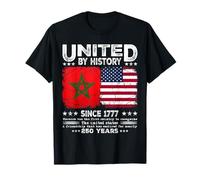 Marocco America Amicizia Unita dalla Storia dal 1777 Maglietta
