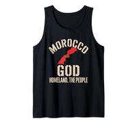 Marocco Bandiera Dio Patria Re Orgoglio Nazionale Patrimonio Canotta