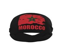 Marocco Bandiera marocchina Fascia sportiva Fascia per capelli alla moda per esercizi di yoga Fasce per il sudore traspiranti Allenamento Corsa Accessori per capelli-13