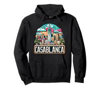 Marocco Casablanca Skyline Marocchino Costume Felpa con Cappuccio