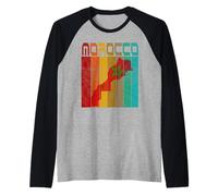 Marocco Mappa, Amo Marocco Mappa Marocco Marocco Orgoglio Marocchino Maglia con Maniche Raglan