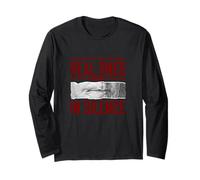 Maron Color Real Ones Move in Silence Maron Graphic Maglia a Manica