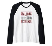 Maron Color Real Ones Move in Silence Maron Graphic Maglia con Maniche Raglan