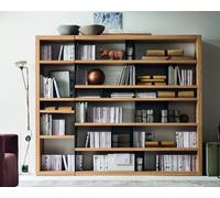 Maronese Acf Composizione Libreria KORA in legno e metallo verniciato da L.163 cm e H.197 cm - 2 moduli