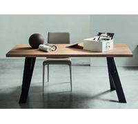 Maronese Acf Tavolo fisso CLUB con struttura in metallo e piano in legno da L.180 cm