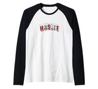 Maroon Red Borgogna Hustle Every Which Way Rosso Borgogna Maglia con Maniche Raglan