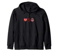Maroon Rosso Borgogna Amore, Ricchezza, Pace Maroon Rosso Borgogna Felpa con Cappuccio