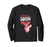 Maroon Rosso Borgogna Colore Smoke Show Borgogna Maglia a Manica