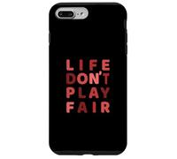 Maroon Rosso Borgogna Life Don't Play Fair Maroon Borgogna Custodia per iPhone 7 Plus/8 Plus