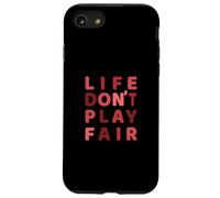 Maroon Rosso Borgogna Life Don't Play Fair Maroon Borgogna Custodia per iPhone SE (2020) / 7 / 8