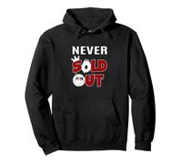 Maroon Rosso Borgogna Never Sold out Grafica Borgogna Felpa con Cappuccio