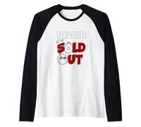 Maroon Rosso Borgogna Never Sold out Grafica Borgogna Maglia con Maniche Raglan
