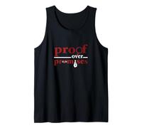Maroon Rosso Borgogna Proof Over Promises Borgogna Grafica Canotta