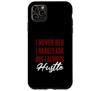 Maroon Rosso Borgogna Raramente Mai Sempre Hustle Maroon Custodia per iPhone 11 Pro Max