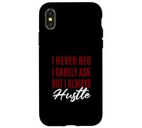 Maroon Rosso Borgogna Raramente Mai Sempre Hustle Maroon Custodia per iPhone X/XS