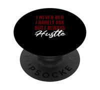 Maroon Rosso Borgogna Raramente Mai Sempre Hustle Maroon PopSockets PopGrip Adesivo
