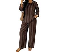 MaroYanYML Boho Floreale Set 2 Pezzi per Donna Fiore Stampa Magliette a Maniche Lunghe e Pantaloni Set Set da Lounge Vacanza Outfit