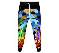 MaroYanYML Donne/Uomini Vertigine Vortice 3D Stampa Pantaloni della Tuta Joggers Trendy Cool Corsa Pantaloni Abbigliamento Sportivo Pantaloni con Tasca