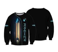 MaroYanYML Felpa da Uomo per tiro con L'Arco Bersaglio per tiro con L'Arco Stampato in 3D Unisex Arcieri Pullover Girocollo a Maniche Lunghe Top Sportivi Divertenti