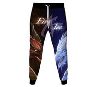 MaroYanYML Fire Ice Mythical Dragon Donne Uomini 3D Stampato Jogger Allenamento Pantalone della Tuta Casual Taglia Forte Pantaloni Lunghi