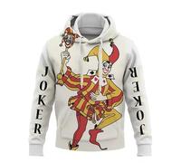 MaroYanYML Giocare a Carte Poker K A 3D Stampato Hoodie Autunno Inverno Unisex Pullover Poker Felpa Casual Manica Lunga Streetwear Suit con Tasca