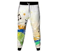 MaroYanYML Piano Keys Music Notes Donne Uomini 3D Stampato Jogger Allenamento Pantalone della Tuta Casual Taglia Forte Pantaloni Lunghi