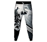 MaroYanYML Piano Keys Music Notes Donne Uomini 3D Stampato Jogger Allenamento Pantalone della Tuta Casual Taglia Forte Pantaloni Lunghi