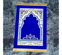 MaroYanYML Tappeto da preghiera islamico tradizionale marocchino con archi e cordoncini moquette morbida per la preghiera a casa e nella moschea