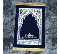 MaroYanYML Tappeto da preghiera islamico tradizionale marocchino con archi e cordoncini moquette morbida per la preghiera a casa e nella moschea