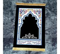 MaroYanYML Tappeto da preghiera islamico tradizionale marocchino con archi e cordoncini moquette morbida per la preghiera a casa e nella moschea